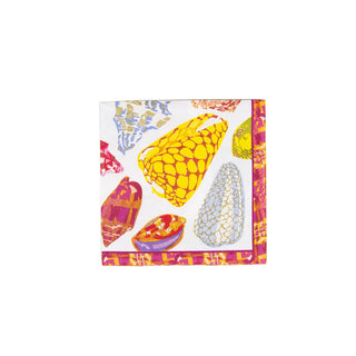 Caspari Coquillage Purple Napkin Cocktail 17930C