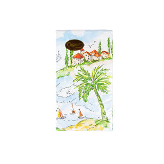 Caspari Mallorca Guest Towel Napkins - 15 Per Package 17940G