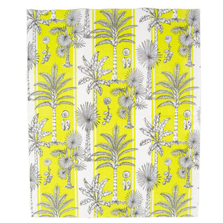 Caspari Southern Palms Green/White Guest Towel 17951G