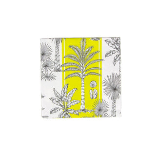 Caspari Southern Palms Green & White Luncheon Napkins - 20 Per Package 17951L