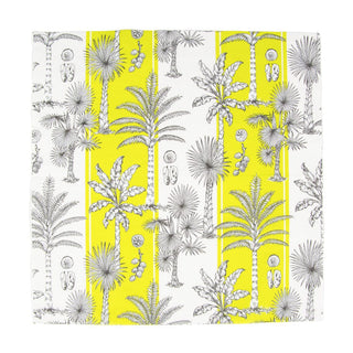Caspari Southern Palms Green & White Luncheon Napkins - 20 Per Package 17951L