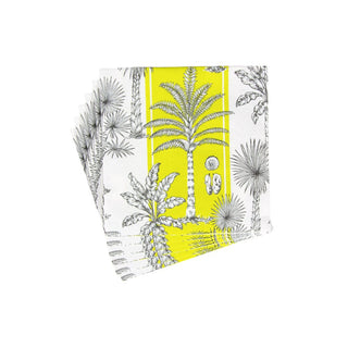 Caspari Southern Palms Green/White Napkin Luncheon 17951L