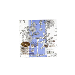 Caspari Southern Palms Blue/White Napkin Luncheon 17952L