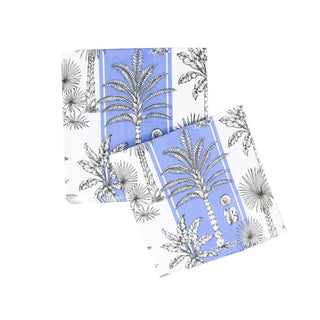 Caspari Southern Palms Blue/White Napkin Luncheon 17952L