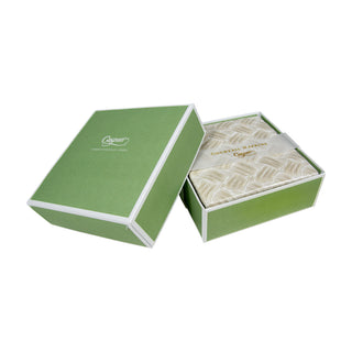 Caspari Basketry Flax-Paper Linen Napkin Box Cocktail-Airlaid 17960B