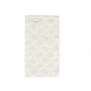 Caspari Basketry Flax Paper Linen Guest Towel Napkins - 12 Per Package 17960GG