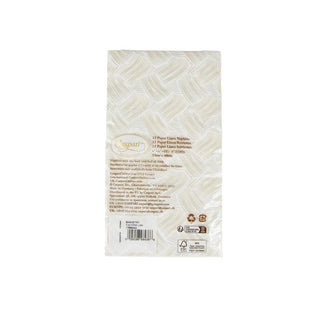 Caspari Basketry Flax-Paper Linen Guest Towels Airlaid - 12 In 17960GG