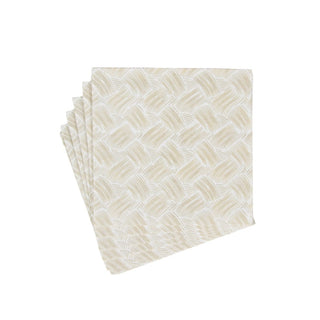 Caspari Basketry Flax-Paper Linen Napkin Airlaid Luncheon-15 In 17960LG