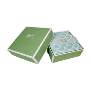 Caspari Basketry Mist-Paper Linen Napkin Box Cocktail-Airlaid 17961B