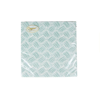 Caspari Basketry Mist-Paper Linen Napkin Airlaid Dinner-12 In 17961DG