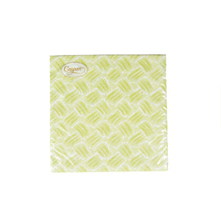 Caspari Basketry Moss Green Paper Linen Dinner Napkins - 12 Per Package 17962DG