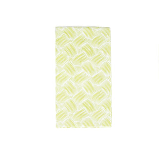 Caspari Basketry Moss Green-Paper Linen Guest Towels Airlaid - 12 In 17962GG