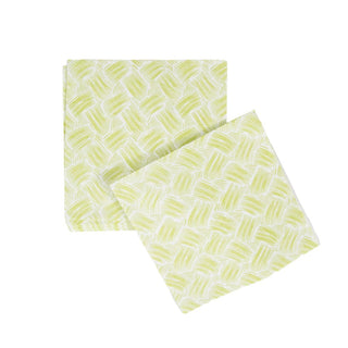 Caspari Basketry Moss Green-Paper Linen Napkin Airlaid Luncheon-15 In 17962LG