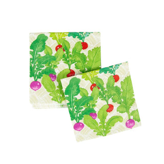 Caspari Radish Patch Napkin Cocktail 17980C