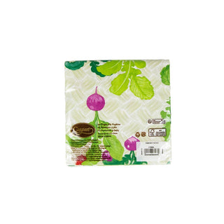 Caspari Radish Patch Luncheon Napkins - 20 Per Package 17980L