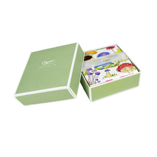 Woodland Mushrooms Boxed Cocktail Napkins - 40 Per Box