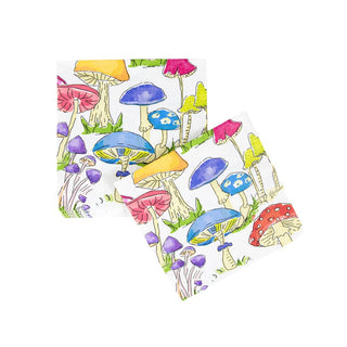 Caspari Woodland Mushrooms Napkin Cocktail 18000C