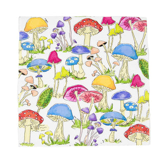 Caspari Woodland Mushrooms Napkin Cocktail 18000C