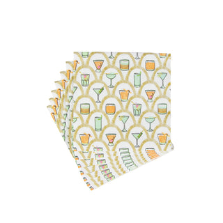 Deco Cocktails Boxed Cocktail Napkins - 40 Per Box