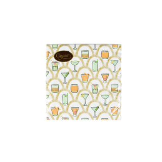 Caspari Deco Cocktails Napkin Cocktail 18030C