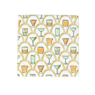 Caspari Deco Cocktails Napkin Cocktail 18030C