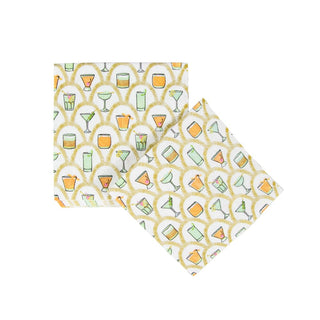Caspari Deco Cocktails Napkin Cocktail 18030C