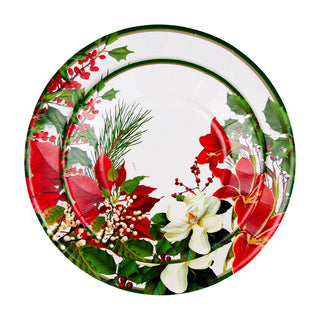 Caspari Christmas Garden Dinner Plates 18070DP