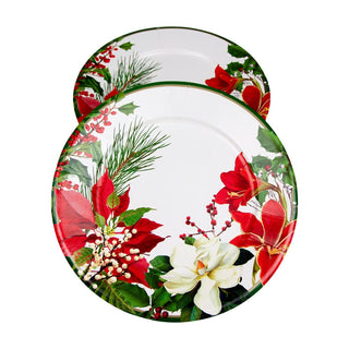 Caspari Christmas Garden Dinner Plates 18070DP