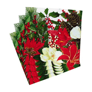 Caspari Christmas Garden Napkin Luncheon 18070L