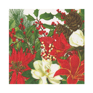 Caspari Christmas Garden Napkin Luncheon 18070L
