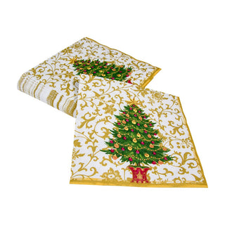 Caspari Gilded Tree Napkin Dinner 18100D