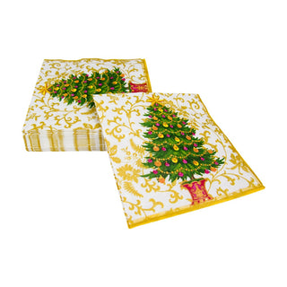 Caspari Gilded Tree Napkin Luncheon 18100L