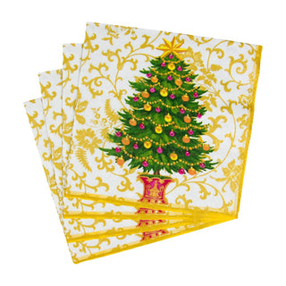 Caspari Gilded Tree Napkin Luncheon 18100L