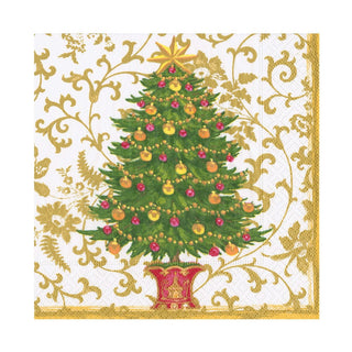 Caspari Gilded Tree Napkin Luncheon 18100L