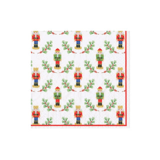 Caspari Little Nutcracker Boxed Cocktail Napkins - 40 Per Box 18120B
