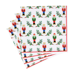 Caspari Little Nutcracker Napkin Cocktail 18120C