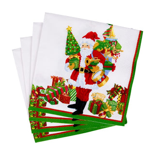 Caspari Mr. Claus Napkin Cocktail 18130C
