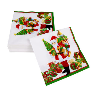 Caspari Mr. Claus Napkin Cocktail 18130C