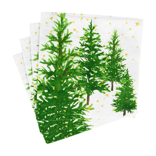 Caspari White Christmas Napkin Luncheon 18150L