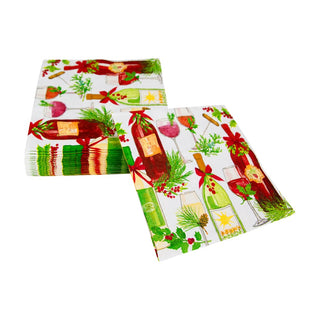 Caspari A Christmas Toast Napkin Cocktail 18180C