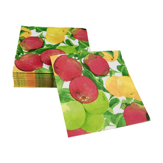 Caspari Apples Napkin Cocktail 18220C