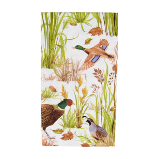 Caspari Birds Of A Feather Guest Towel Napkins - 15 Per Package 18230G