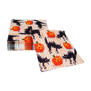 Caspari Halloween Cats Napkin Cocktail 18280C