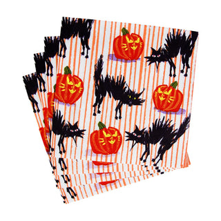 Caspari Halloween Cats Napkin Luncheon 18280L