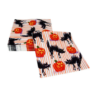 Caspari Halloween Cats Napkin Luncheon 18280L