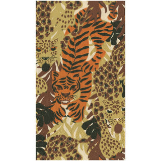 Caspari Wild Cats Guest Towel 18290G