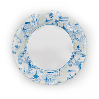 Caspari Glazed Porcelain Celadon Dinner Plates 18340DP