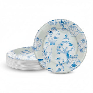 Caspari Glazed Porcelain Celadon Salad/Dessert Plates 18340SP