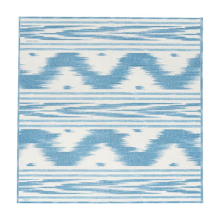 Caspari Toile De Nantes Blue Paper Linen Dinner Napkins - 12 Per Package 18350DG