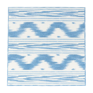 Caspari Toile De Nantes Blue Paper Linen Luncheon Napkins - 15 Per Package 18350LG
